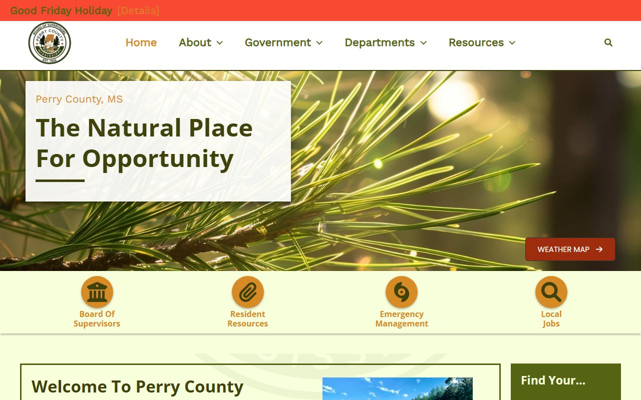 Perry County court records links on the official county government website